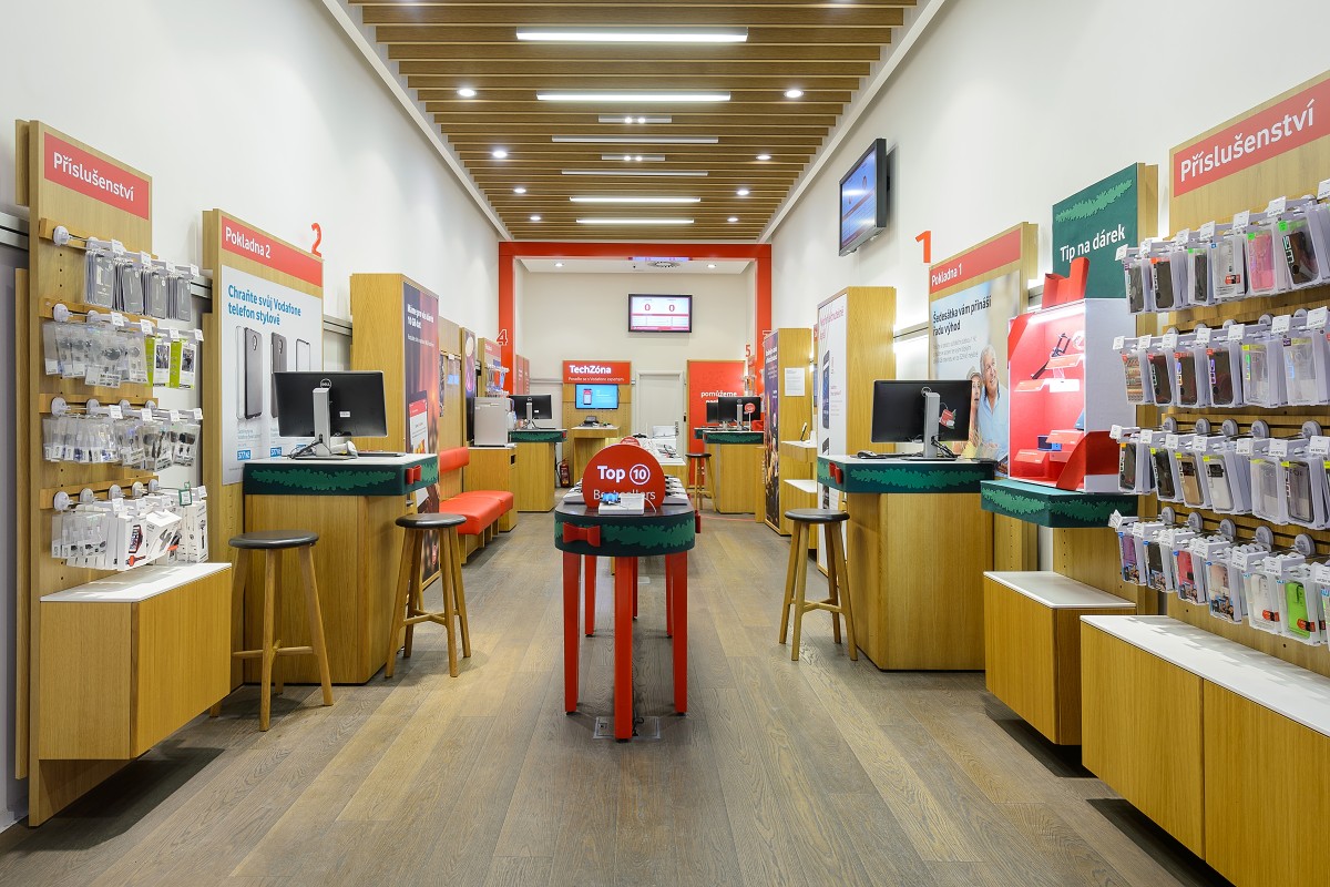 Vodafone - fotografování prodejen