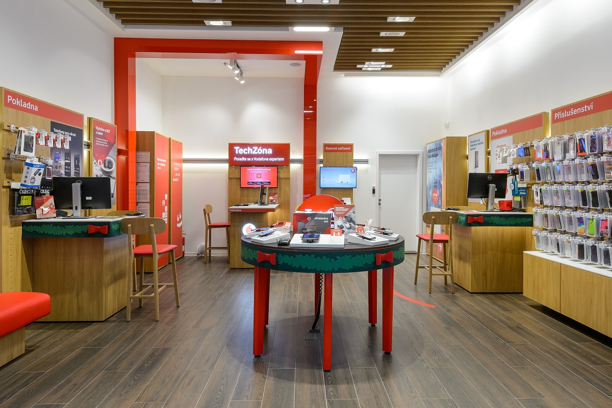 Vodafone - fotografování prodejen